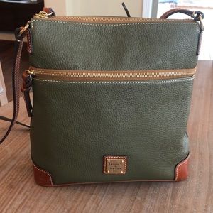 Dooney & Bourke Pebble Leather Crossbody in Olive